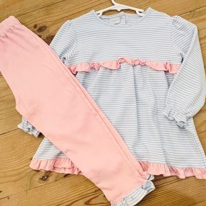 NWOT Squiggles Pink/Blue Top & Pants Set